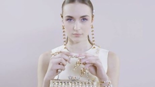 Stasha Yatchuk and Aleks Pugacheva for Georges Hobeika HC SS 17 Accessories
