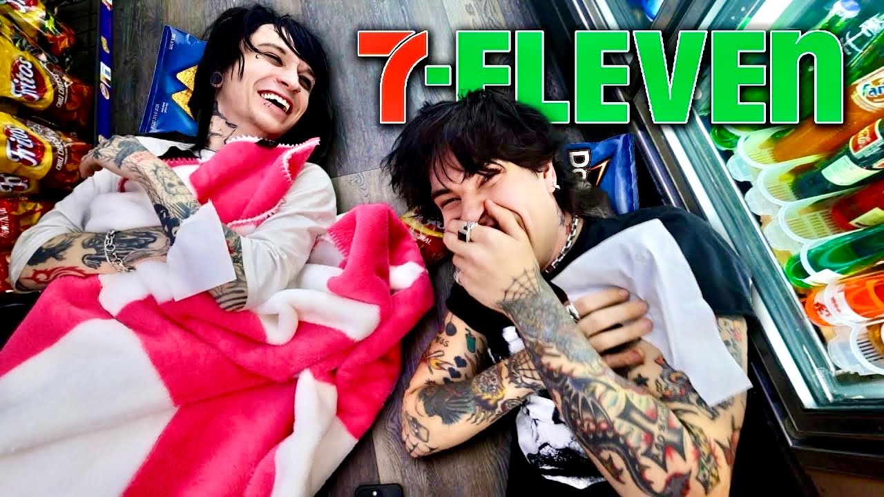 Overnight in a Gas Station!