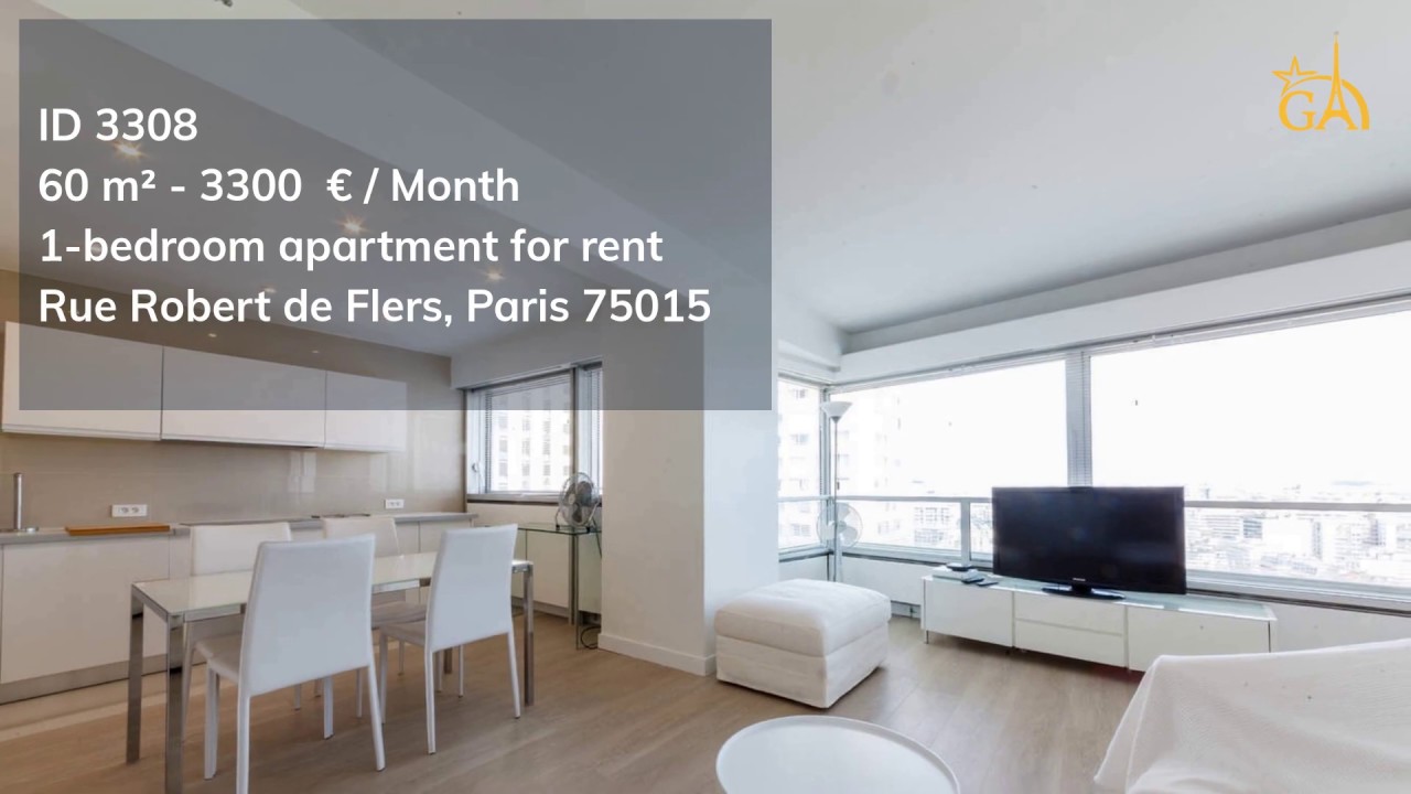 Luxury 1 Bedroom Apartment For Long Term Rent In Paris 75015 60 M 3308 Youtube