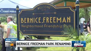 South Bend park renamed in honor of late trailblazer Bernice Freeman