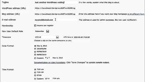 16 - General Settings (Wordpress Tutorial)