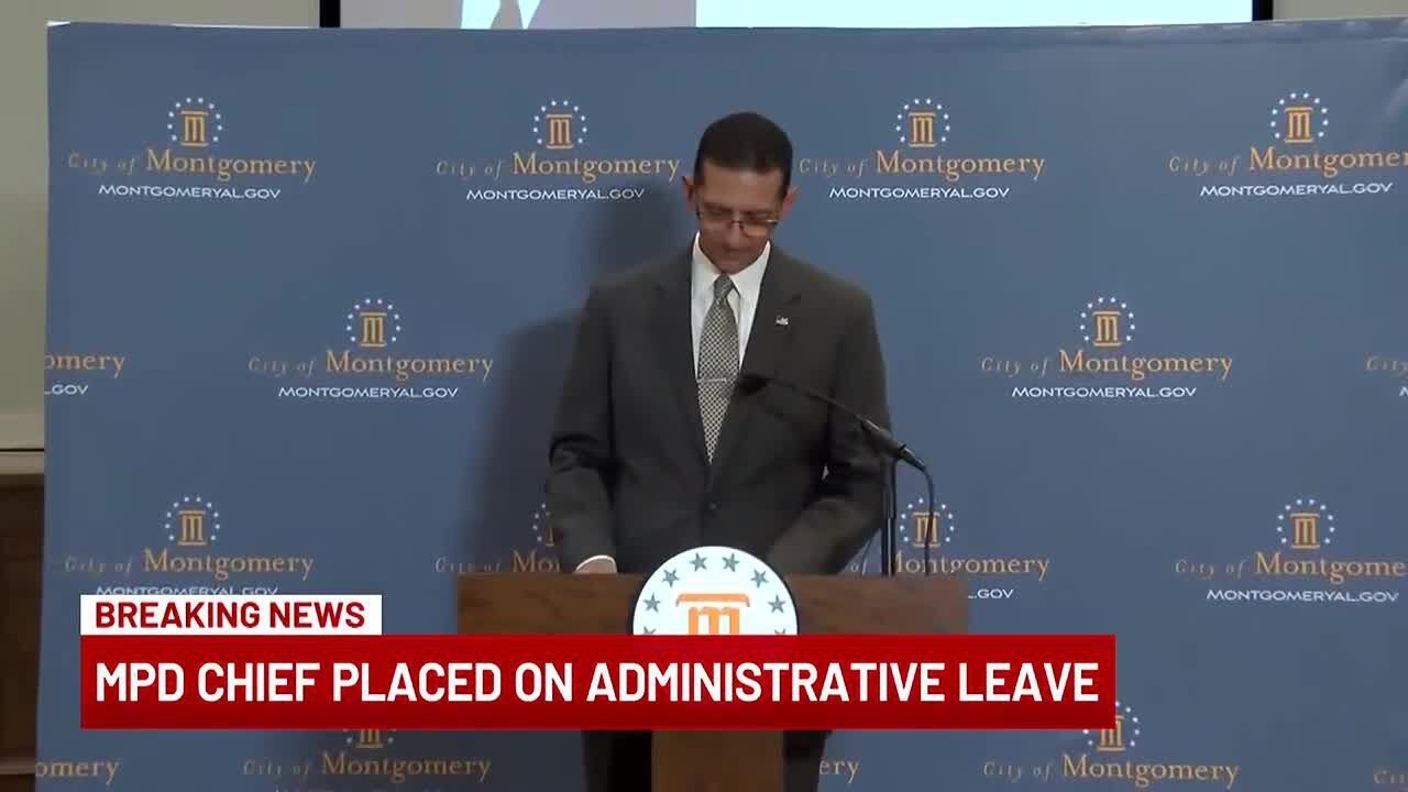 Montgomery police chief placed on administrative leave - YouTube
