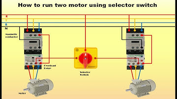 two  run  motor using selector switch wiring diagram
