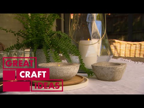 How to Make Concrete Candle Holders and Votives | CRAFT | Great Home