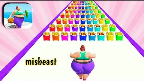 Fat 2 Fit All Levels Mobile Walkthrough ios,Android Gameplay Body Run Game New Max Level VIUA23