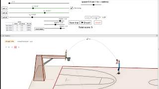 BasketBall 3D - Geogebra screenshot 2