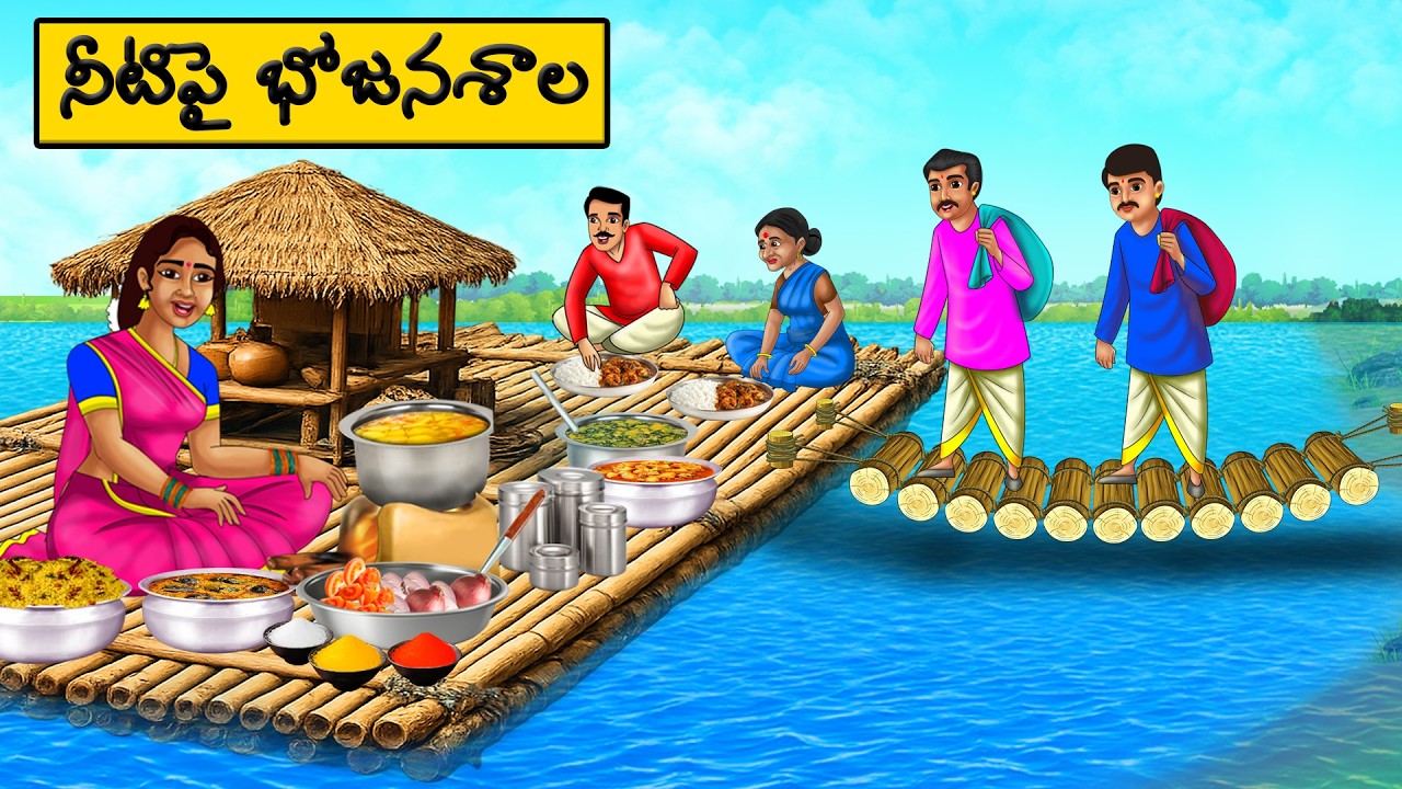 నీటిపై భోజనశాల | moral stories in telugu | Telugu stories | Telugu moral Stories | Telugu kathalu