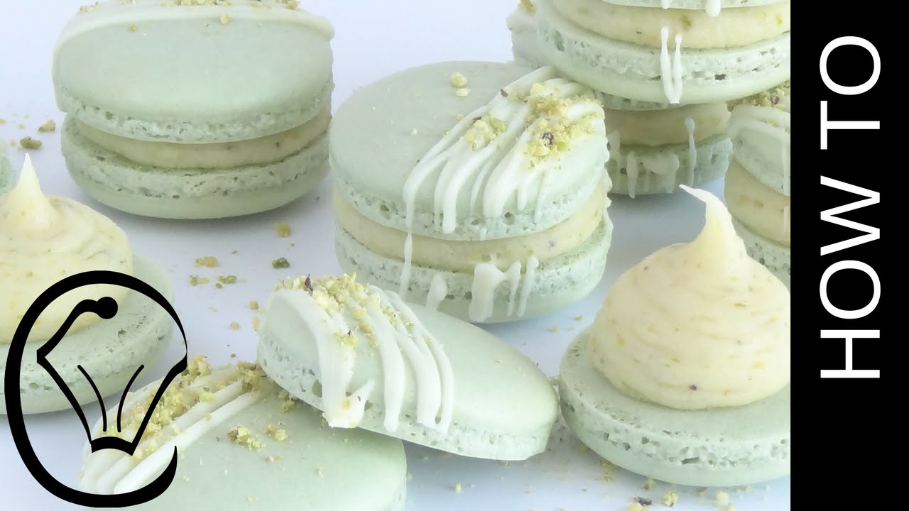 Pistachio French Macarons with Ganache by Cupcake Savvy's Kitchen