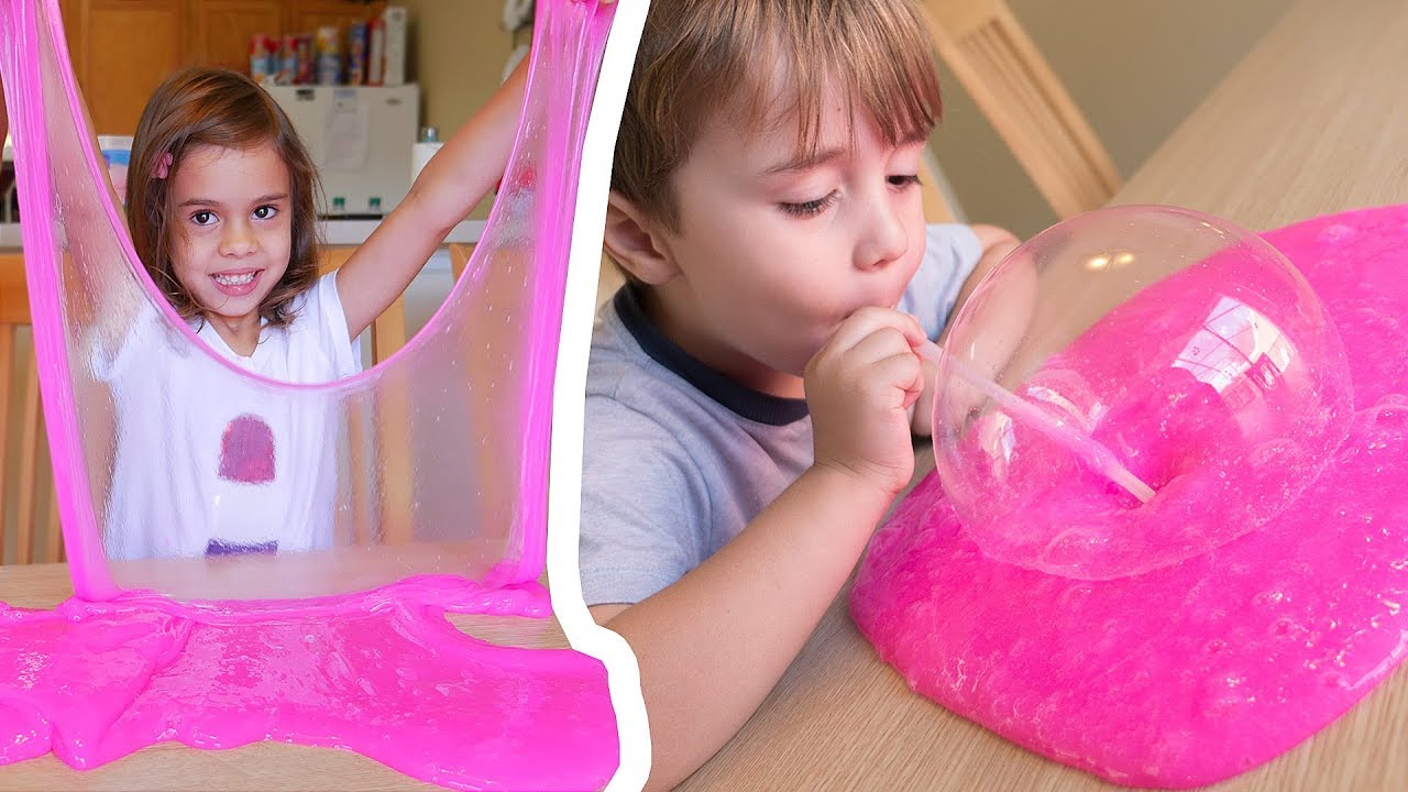 SLIME FOR KIDS!! How To Make Slime Bubbles 