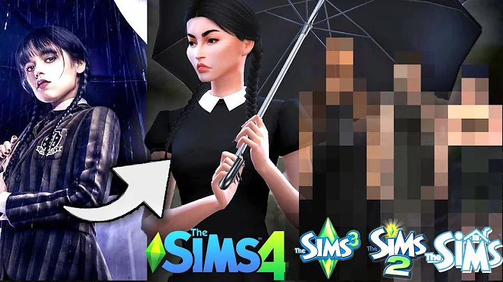 Wednesday Addams CAS Challenge in allen Sims teile...
