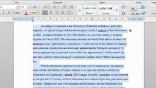 Styles - Thesis Formatting on Microsoft Word for Mac 2011