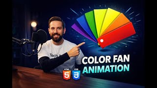 Color Fan Animation | Stunning HTML & CSS Effects Tutorial #viral #fyp #frontend #coding
