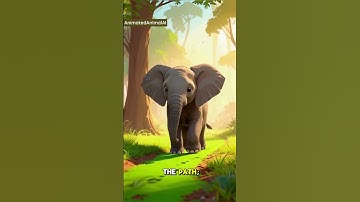 Baby Elephant Exploring the Tropical Forest 🐘 | AI Animated Short #shorts #ytshorts #aivideo