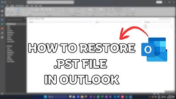 How to Restore PST file in to Microsoft Outlook