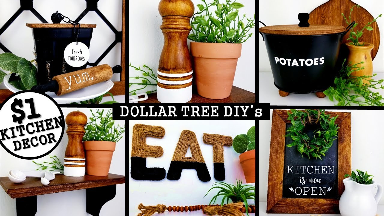 rustic dollar tree diy kitchen wall decor