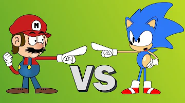 Mario vs Sonic   Cartoon Rap Battles