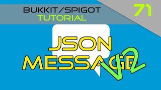 Minecraft Bukkit/Spigot Plugin Tutorial #71: JSON Messages V2