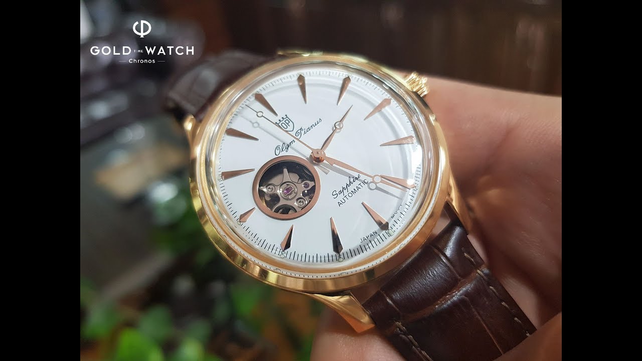 Trên Tay Đồng Hồ Olym Pianus Kính Cong Sapphire OP99141-71AGR-GL-T CV – 0941.259.888