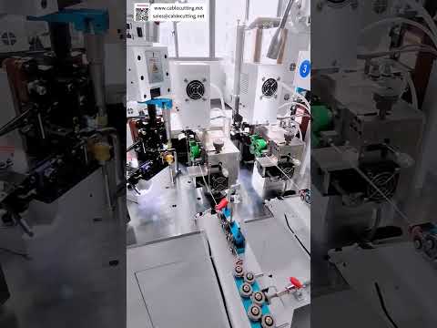 Double Wire Splicing Dual Head Terminal Crimping Machine  Auto Wire Harness Processing Eq - Shorts