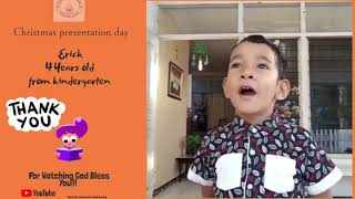 Presentation day by Erick from kindergarten about 