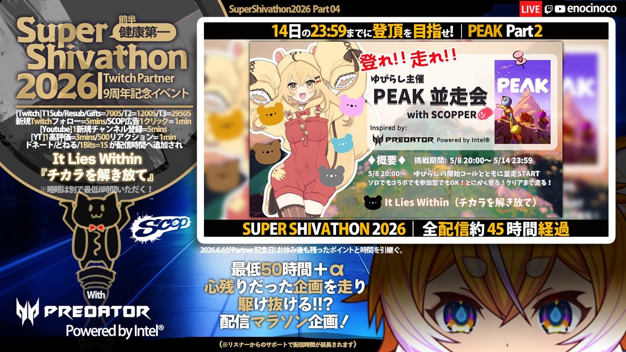 Predator ｜ゆぴらし主催PEAK並走会｜Part 2】ワールドリセットで0から