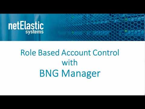 BNG Manager Role-Based Account Control Demo