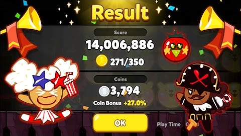 Cookie Run Ovenbreak - Popcorn + Pirate (Land 7) (14 Million!)