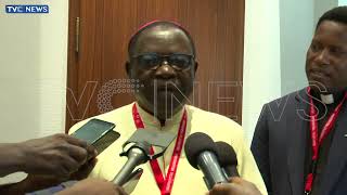 WATCH: President Tinubu Receives Bishop Hassan Kukah At Presidential Villa