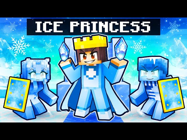 Playing as an ICE PRINCESS in Minecraft! class=
