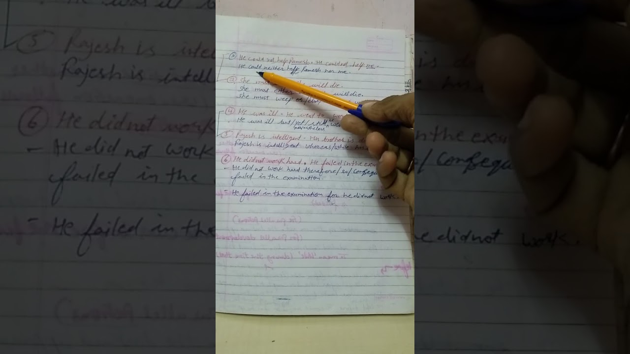 Synthesis/compound sentences using co-ordinating conjunctions