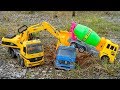 Car for kids | Construction Vehicles Concrete Mixer Truck Excavator Dump Truck | Car Toys by TOTOTV