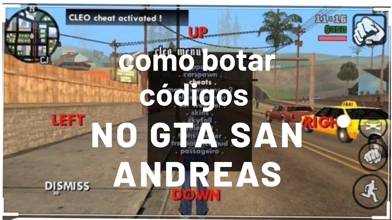 Como botar código no GTA San Andreas com a livraria Cleo em português. YouTube Como botar código no GTA San Andreas com a livraria Cleo em português. YouTube