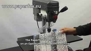 Paper drilling machine