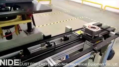 Automatic brushless motor stator production manufacturing line