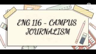 ENG 116:CAMPUS JOURNALISM(MODULE 6-LESSON 2-LAY OUT OF MAKE UP)ERICKA BABE C. BUENAFE