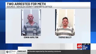 Two men arrested after 1 kilo of meth found in vehicle