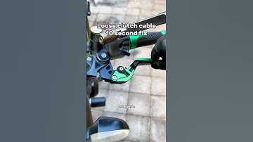 How to adjust your motorcycle clutch cable in 10 seconds