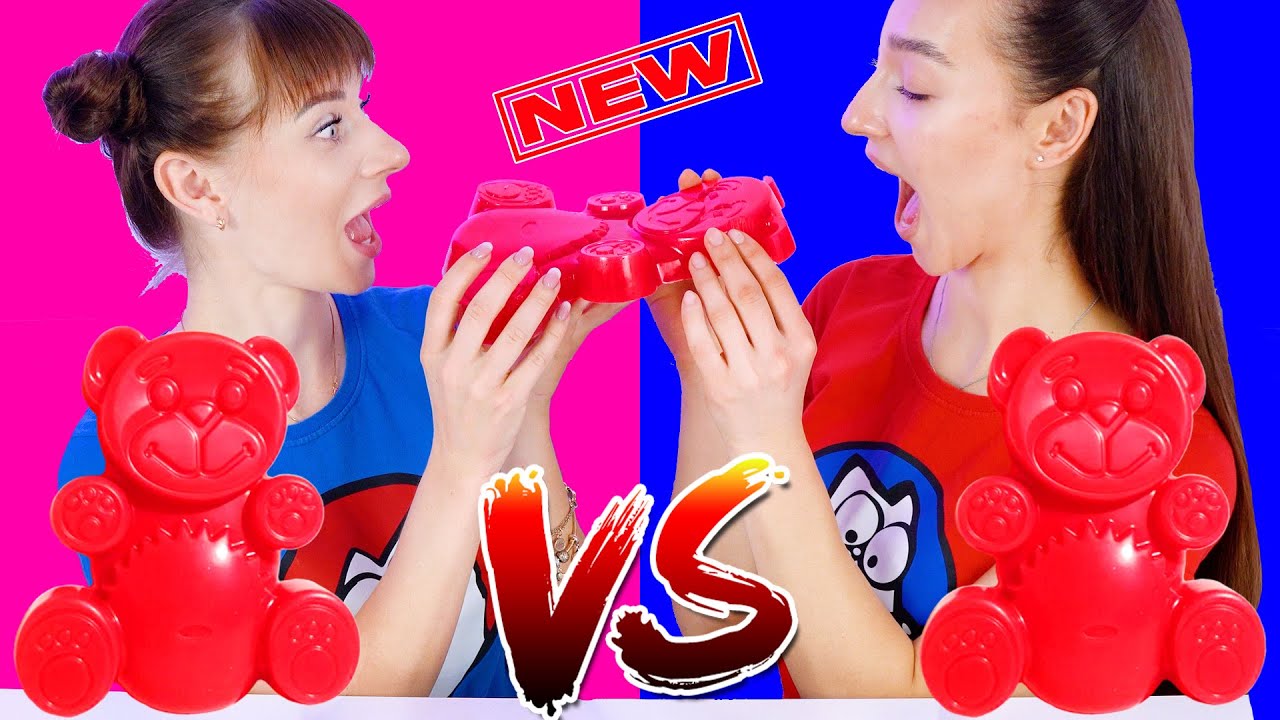 ASMR Eating Only Blue Candy VS Pink Candy Race Mukbang - YouTube