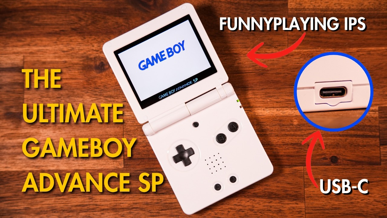 Building The Ultimate GameBoy Advance SP! - FunnyPlaying IPS & USB 