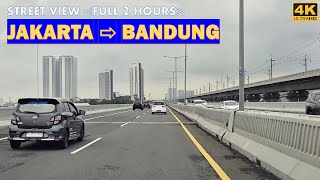 FULL 2 HOURS DRIVING JAKARTA to BANDUNG via TOL DALAM KOTA ⇾ TOL MBZ ⇾ TOLL CIPULARANG ⇾ PASTEUR❗