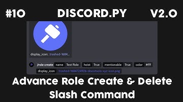 Discord.py V2 - Advance Role Create And Delete Slash Command | Part 10