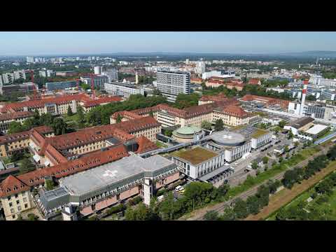 Flug über die Uniklinik Freiburg und den Campus Bad Krozingen