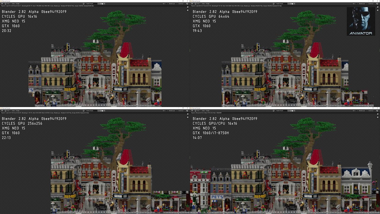 Stick out To meditation virtue Blender 2.82 Alpha Cycles GPU Render Comparison with different tile sizes  (4K) - BlenderNation
