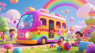 Rainbow Toys and the Magic Bus | Nursery Rhymes &amp; Kids Songs