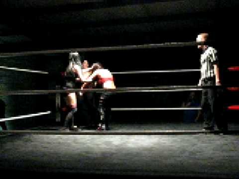 2 27 2009 TWA ladies tag team match with Tiffany R...