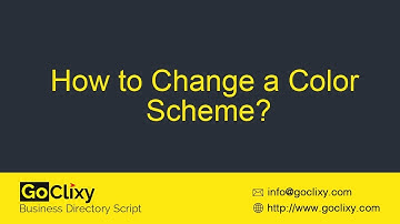 GoClixy - How to Change a Color Scheme?