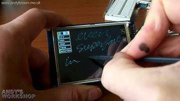 ADS7843 touch screen driver for the STM32