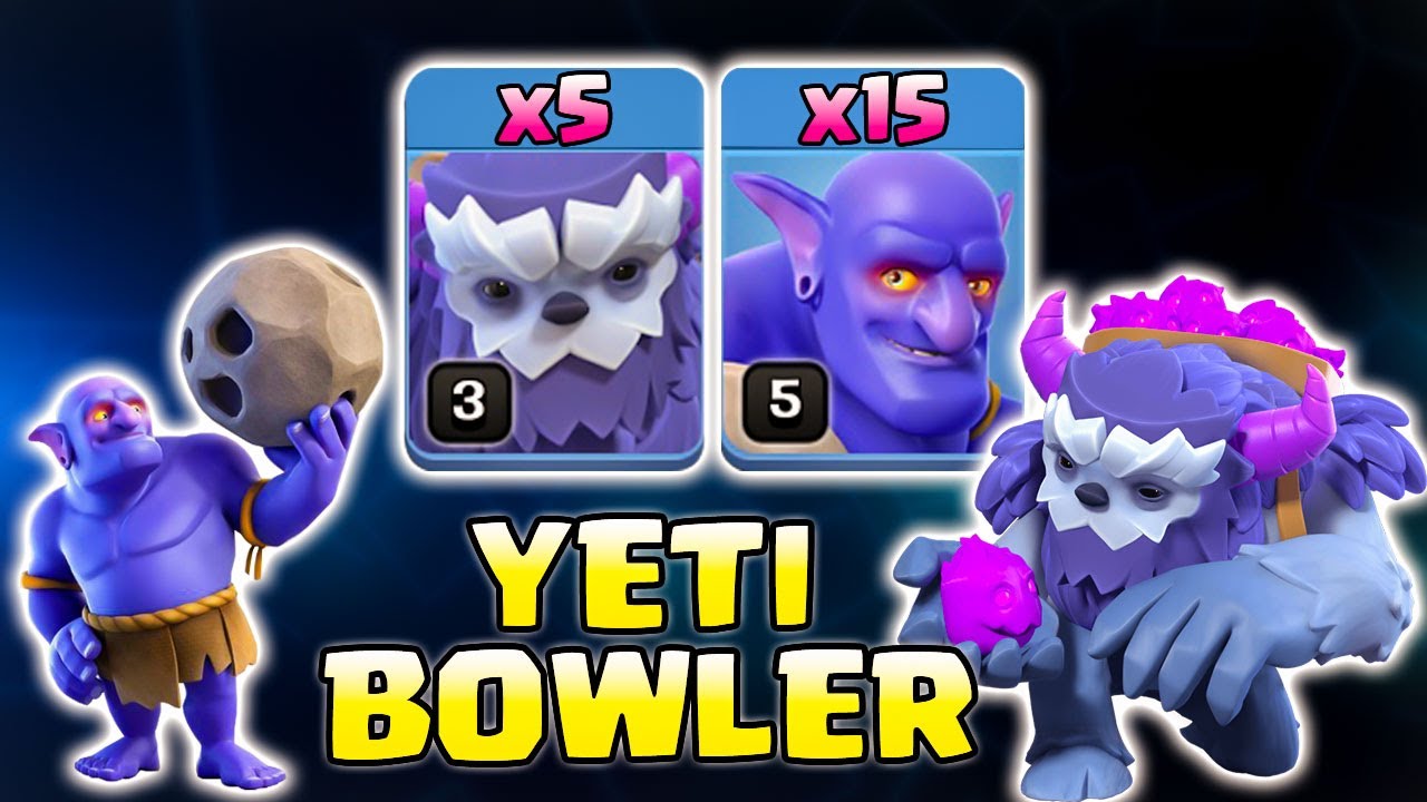 Th13 War Attack Strategy with Yeti and Bowler - Massive Th13 Attack 2021 - Clash of Clans