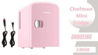 Chefman portable mini fridge unboxing and Review