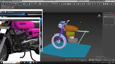 3DsMax Tutorials, Learn 3D Modeling a  RX 100 Bike from Scratch in 3dsmax ( Part 7)